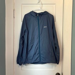 ASICS blue wind breaker
